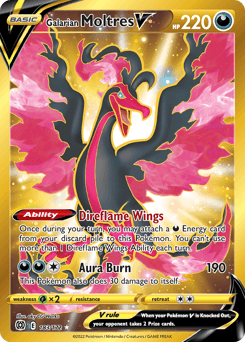 Galarian Moltres V #183 — Pokemon Brilliant Stars