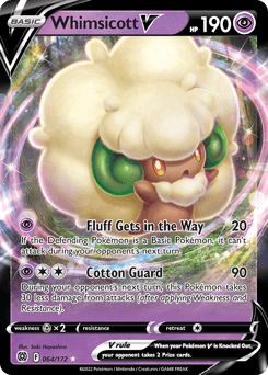 Whimsicott V #64 — Pokemon Brilliant Stars