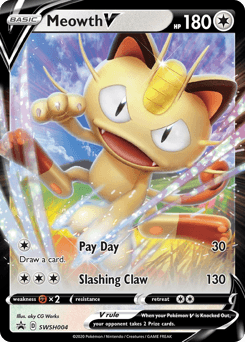 Meowth V #SWSH004 — Pokemon Promo