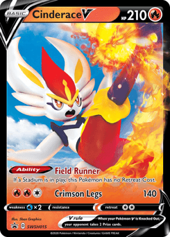 Cinderace V #SWSH015 — Pokemon Promo