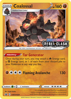 Coalossal #SWSH024 — Pokemon Promo