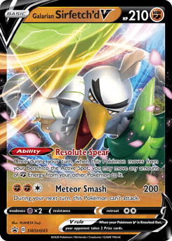 Galarian Sirfetch'd V #SWSH043 — Pokemon Promo