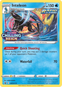 Inteleon #SWSH113 — Pokemon Promo