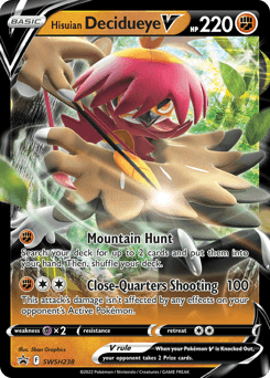 Hisuian Decidueye V #SWSH238 — Pokemon Promo