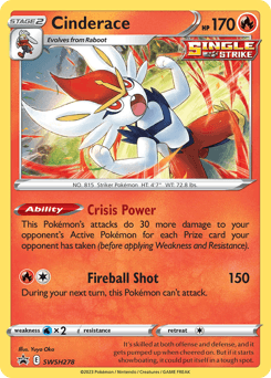 Cinderace #SWSH278 — Pokemon Promo