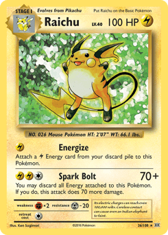 Raichu #36 — Pokemon Evolutions