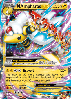 M Ampharos EX #28 — Pokemon Ancient Origins