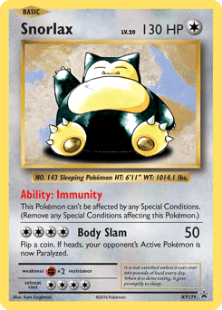 Snorlax #XY179 — Pokemon Promo
