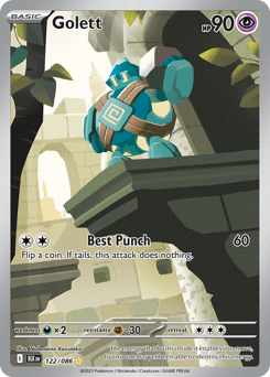 Golett #122 — Pokemon Black Bolt