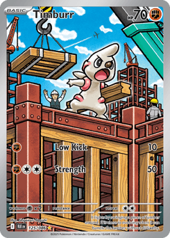 Timburr #125 — Pokemon Black Bolt