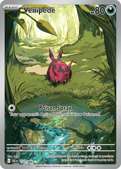 Venipede #132 — Pokemon Black Bolt