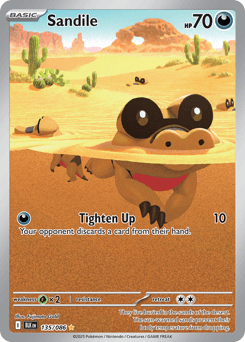 Sandile #135 — Pokemon Black Bolt