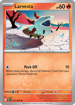 Larvesta #15 — Pokemon Black Bolt