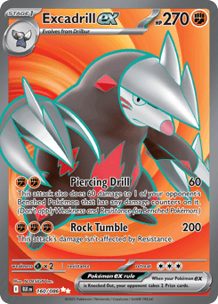 Excadrill ex #160 — Pokemon Black Bolt