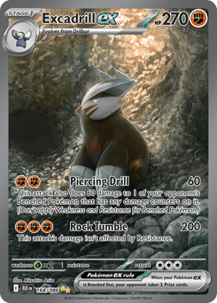 Excadrill ex #168 — Pokemon Black Bolt
