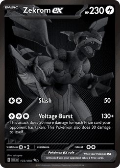 Zekrom ex #172 — Pokemon Black Bolt