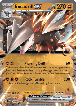 Excadrill ex #46 — Pokemon Black Bolt