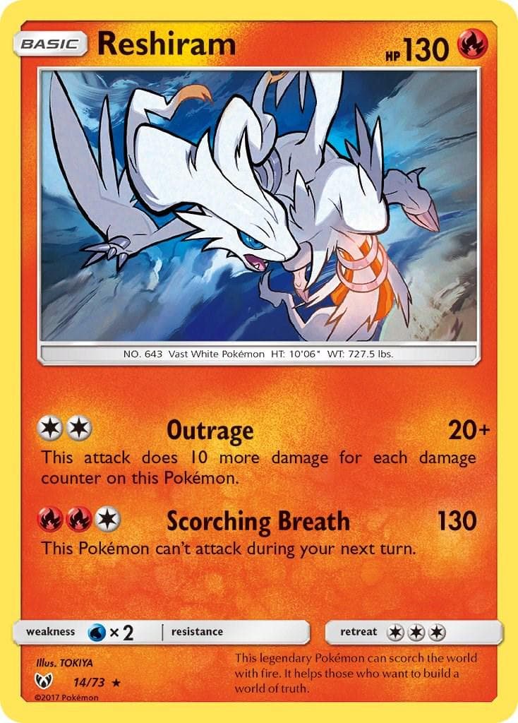 Reshiram #14 — Pokemon Shining Legends