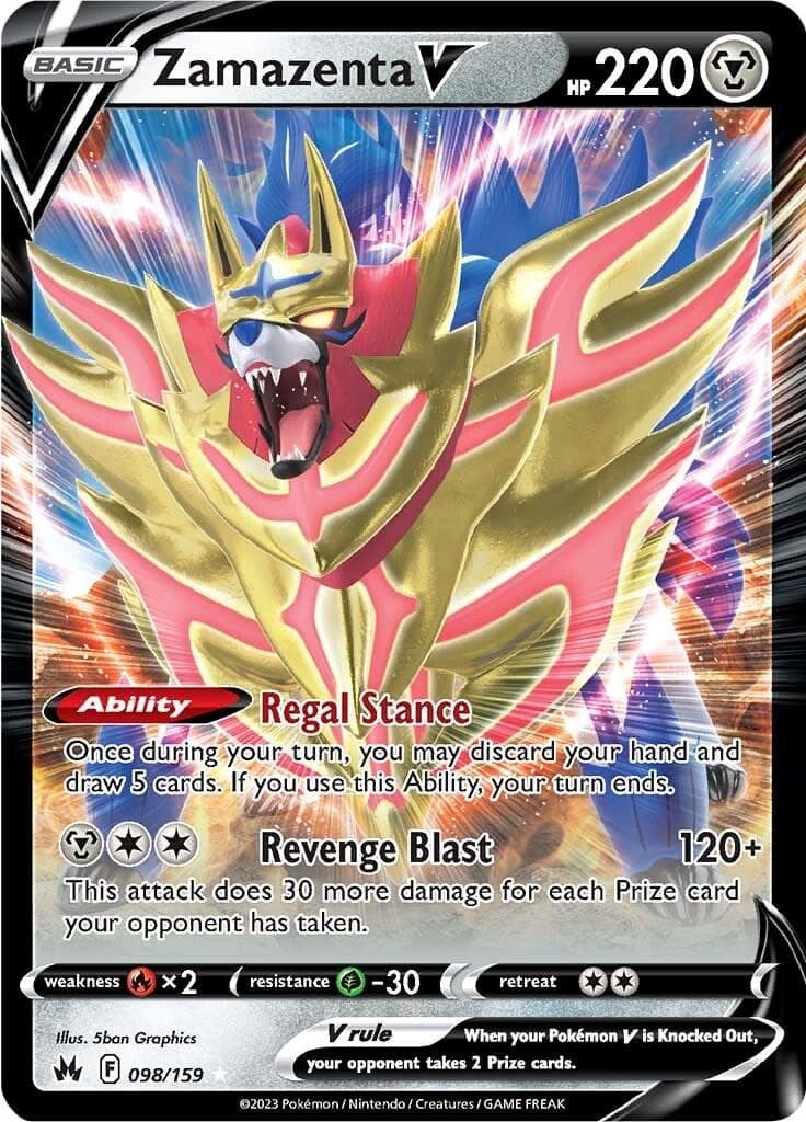 Zamazenta V #98 — Pokemon Crown Zenith