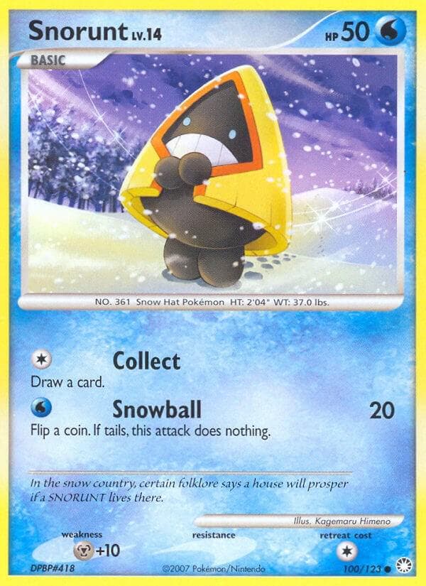 Snorunt #100 — Pokemon Mysterious Treasures