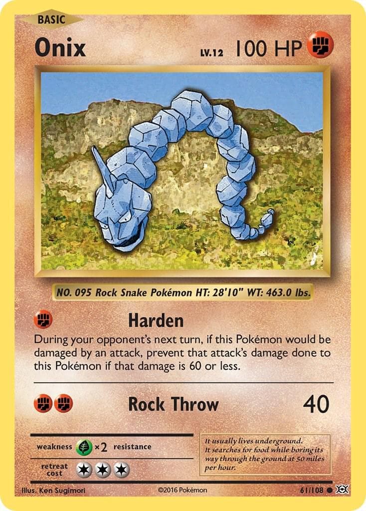 Onix #61 — Pokemon Evolutions