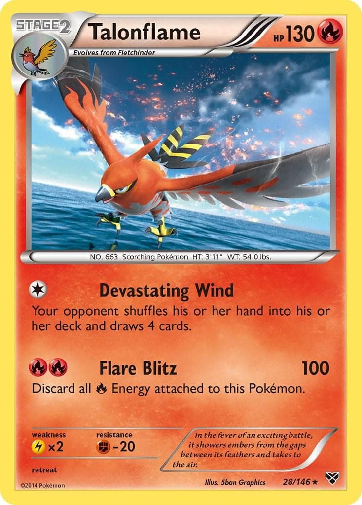 Talonflame #28 — Pokemon XY