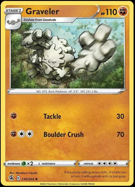 Graveller #136 — Pokemon Fusion Strike