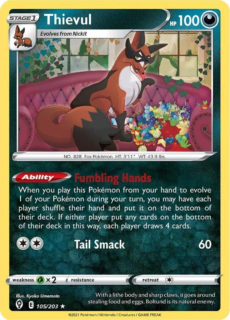 Thievul #105 — Pokemon Evolving Skies