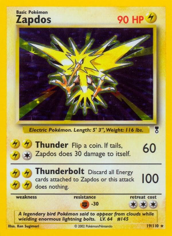 Zapdos #19 — Pokemon Legendary Collection