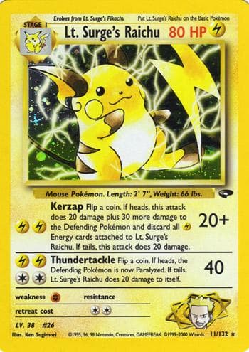 Lt. Surge's Raichu #11 — Pokemon Gym Challenge