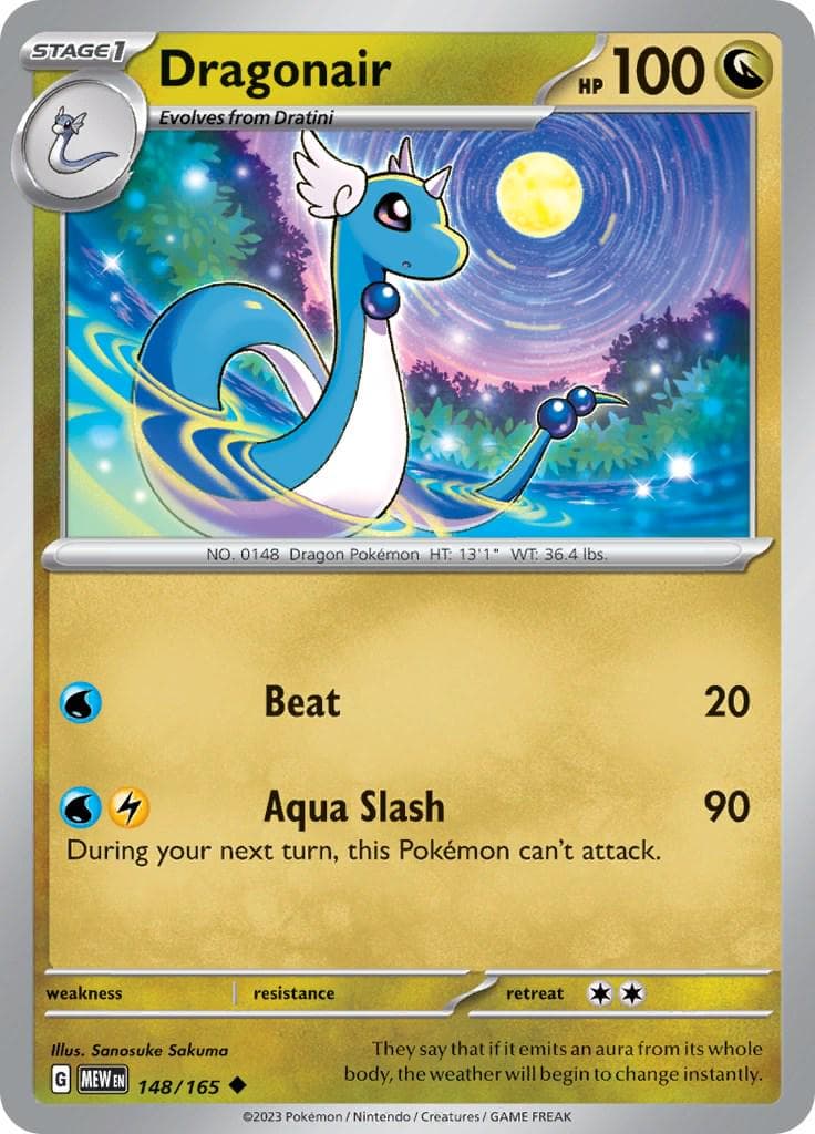 Dragonair #148 — Pokemon Scarlet & Violet 151