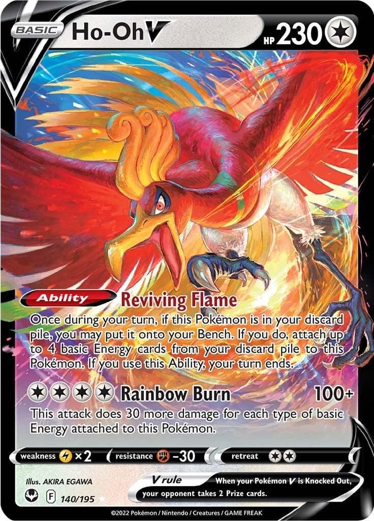 Ho-oh V #140 — Pokemon Silver Tempest