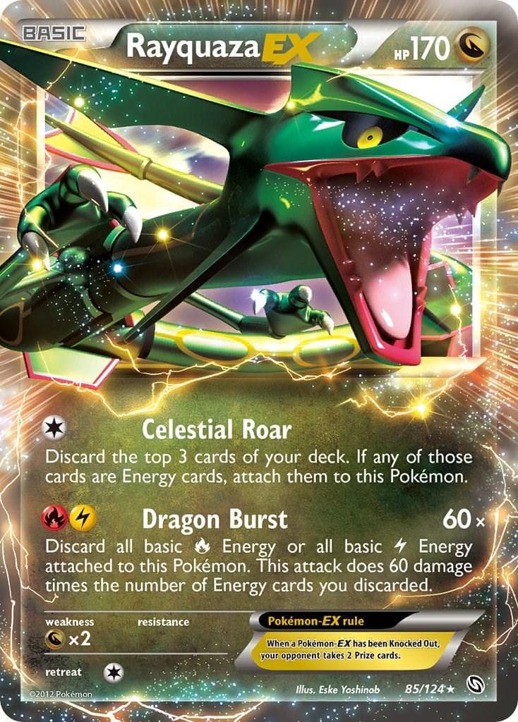 Rayquaza EX #85 — Pokemon Dragons Exalted