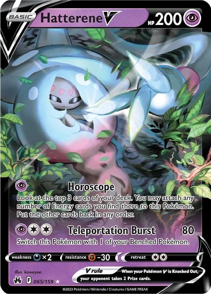 Hatterene V #65 — Pokemon Crown Zenith