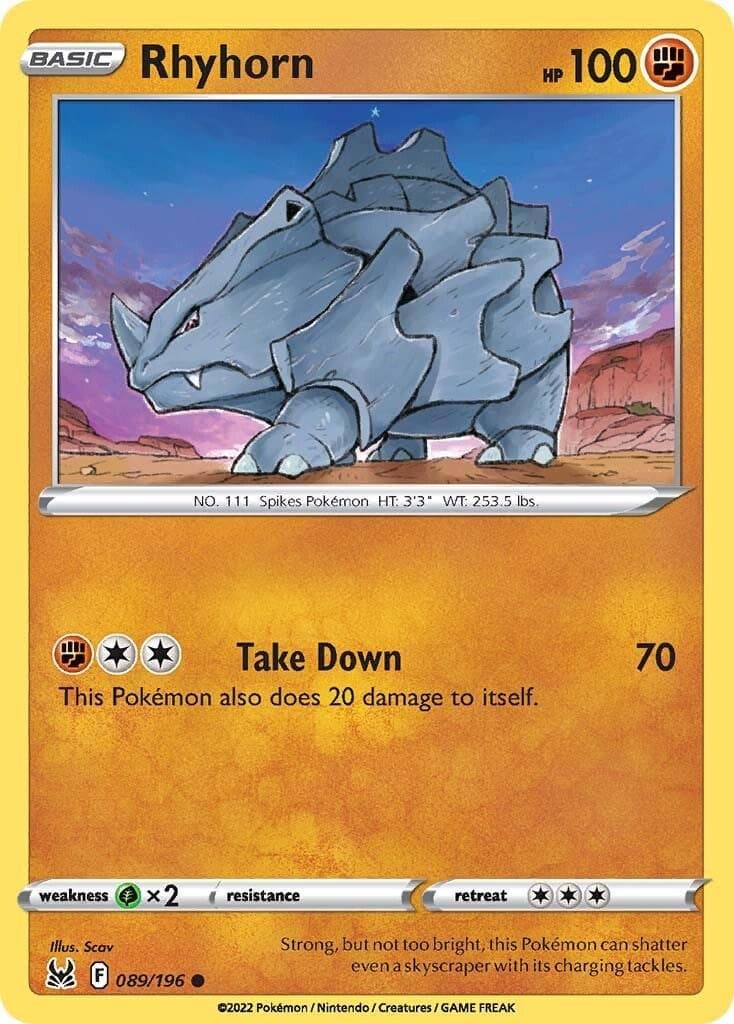 Rhyhorn #89 — Pokemon Lost Origin