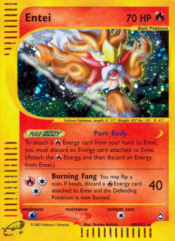 Entei #H8 — Pokemon Aquapolis