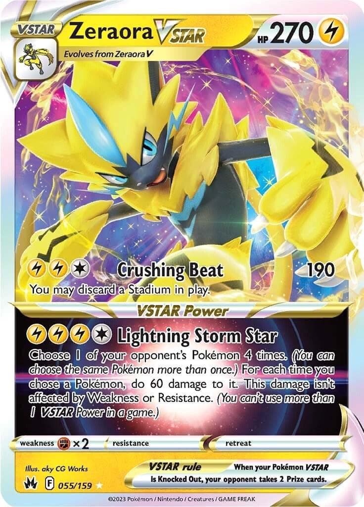 Zeraora VSTAR #55 — Pokemon Crown Zenith