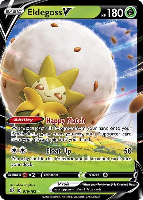Eldegoss V #19 — Pokemon Rebel Clash