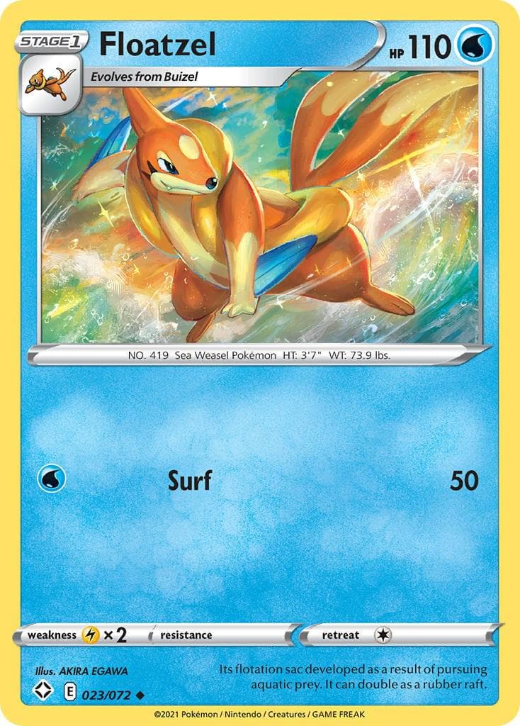 Floatzel #23 — Pokemon Shining Fates
