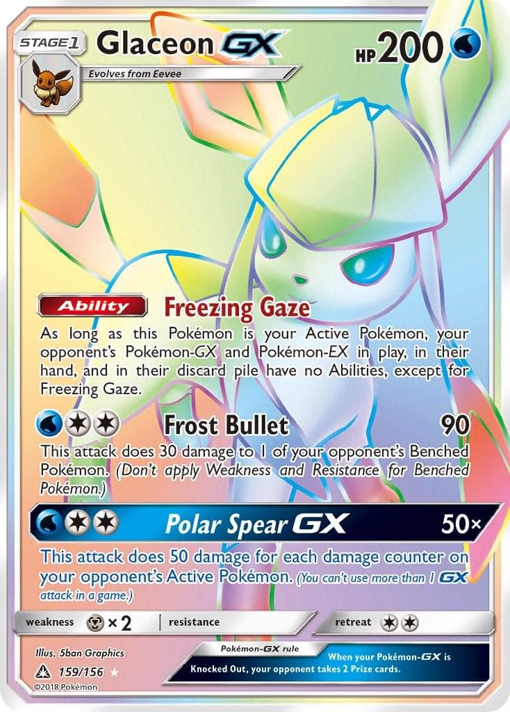 Glaceon GX #159 — Pokemon Ultra Prism