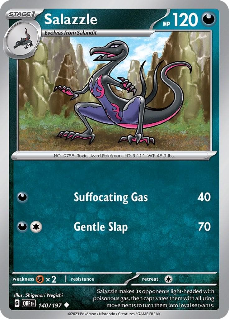 Salazzle #140 — Pokemon Obsidian Flames