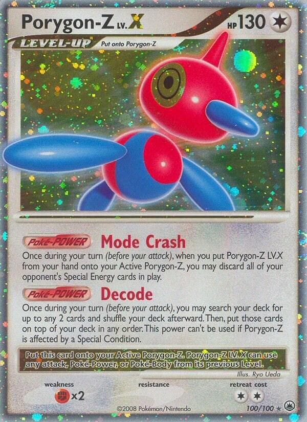 Porygon-Z LV.X #100 — Pokemon Majestic Dawn