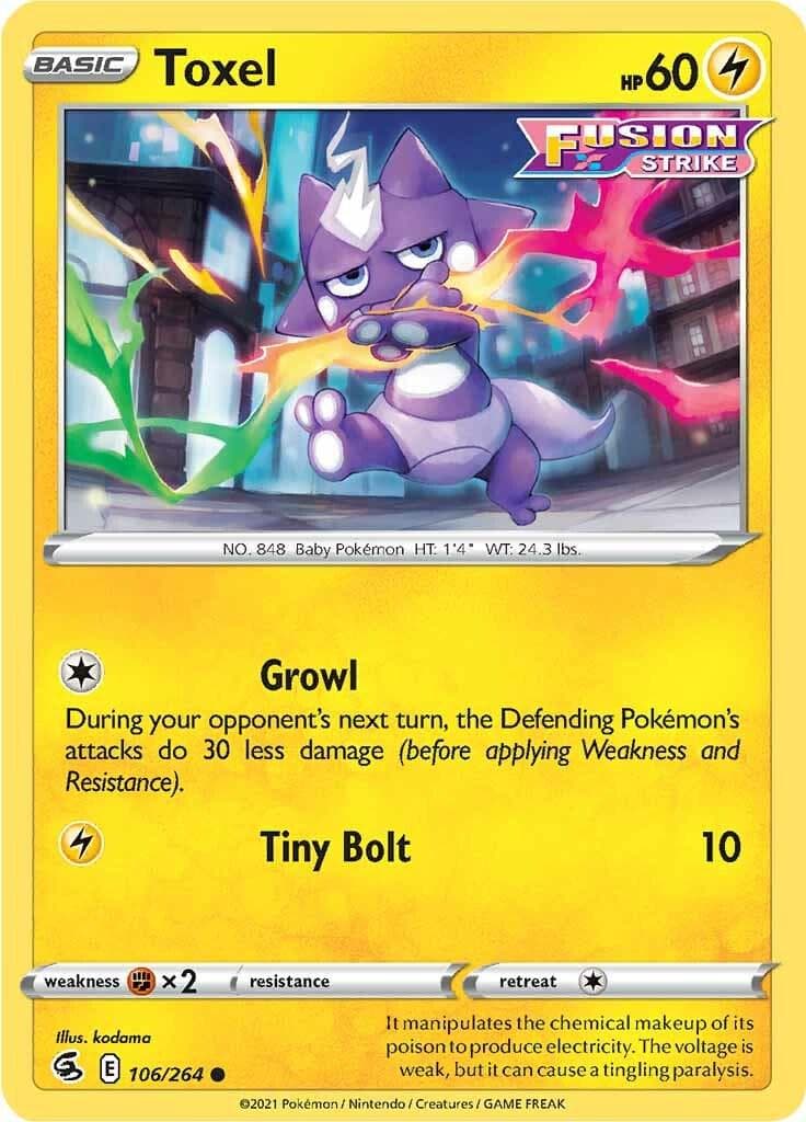 Toxel #106 — Pokemon Fusion Strike