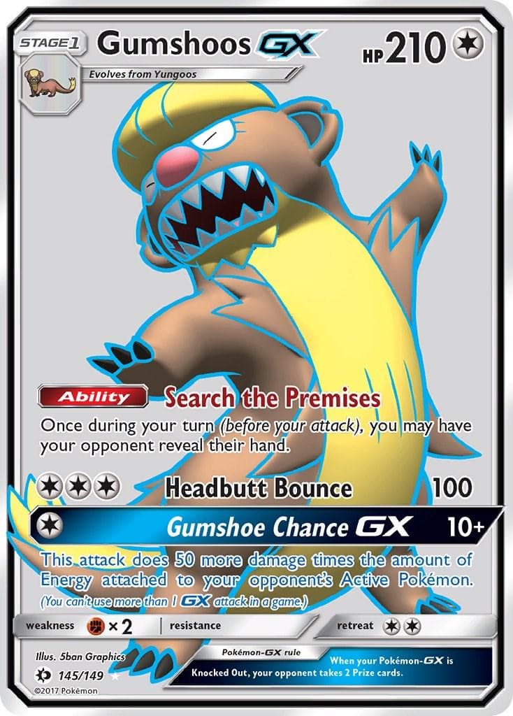 Gumshoos GX #145 — Pokemon Sun & Moon