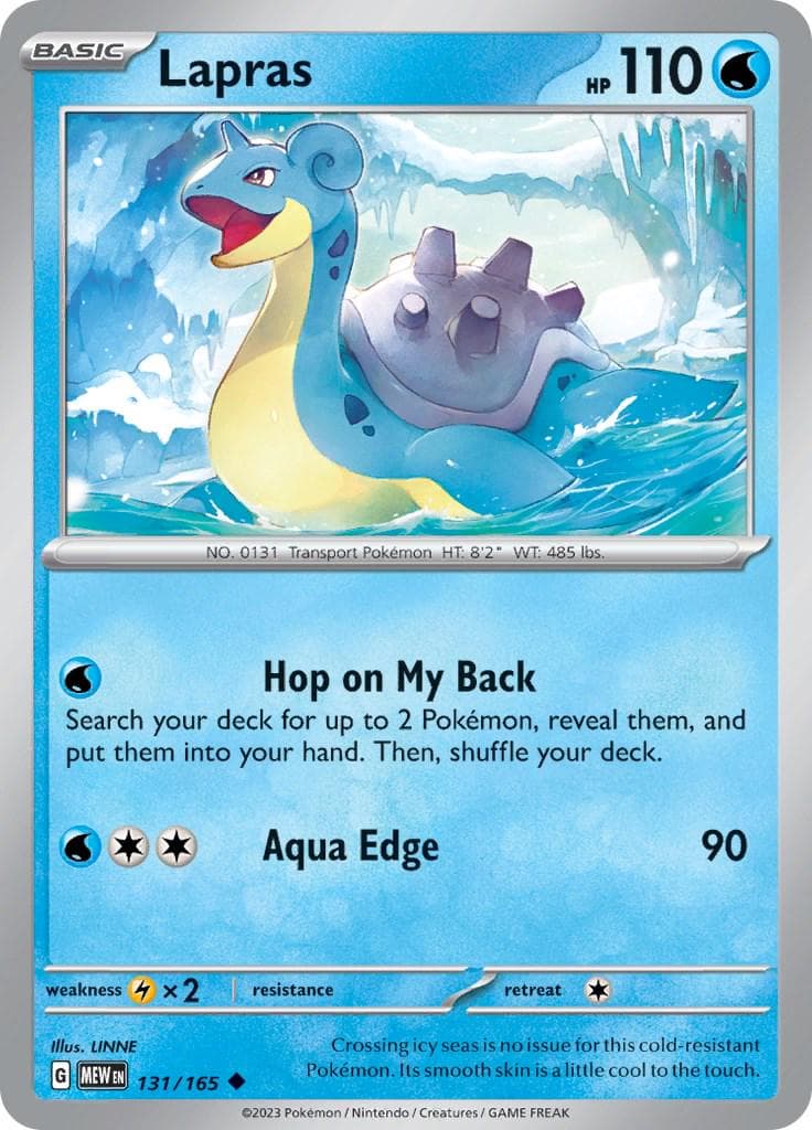 Lapras #131 — Pokemon Scarlet & Violet 151