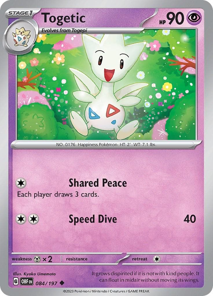 Togetic #84 — Pokemon Obsidian Flames