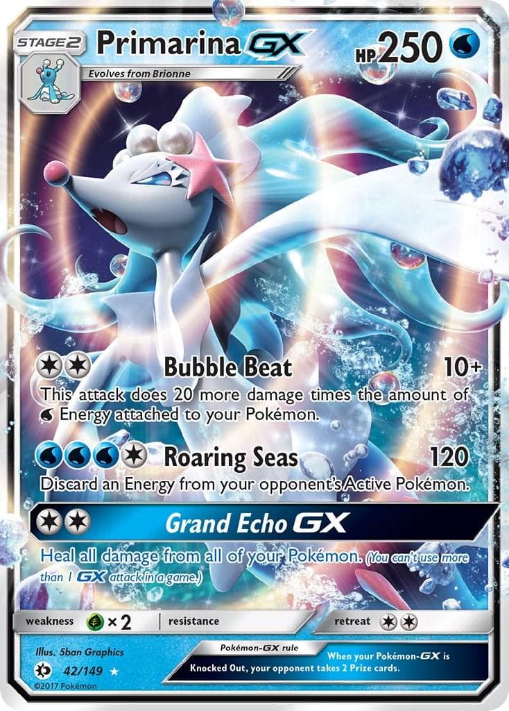 Primarina GX #42 — Pokemon Sun & Moon