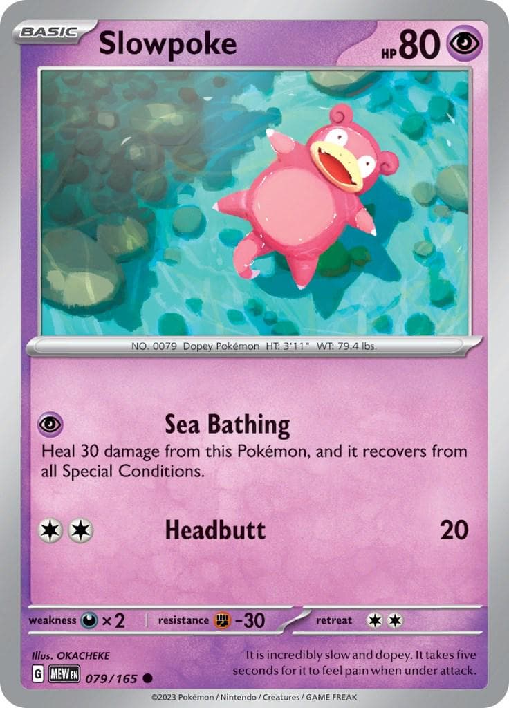 Slowpoke #79 — Pokemon Scarlet & Violet 151
