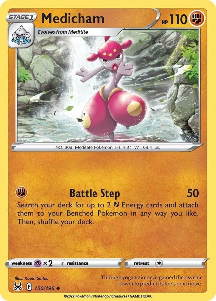 Medicham #100 — Pokemon Lost Origin