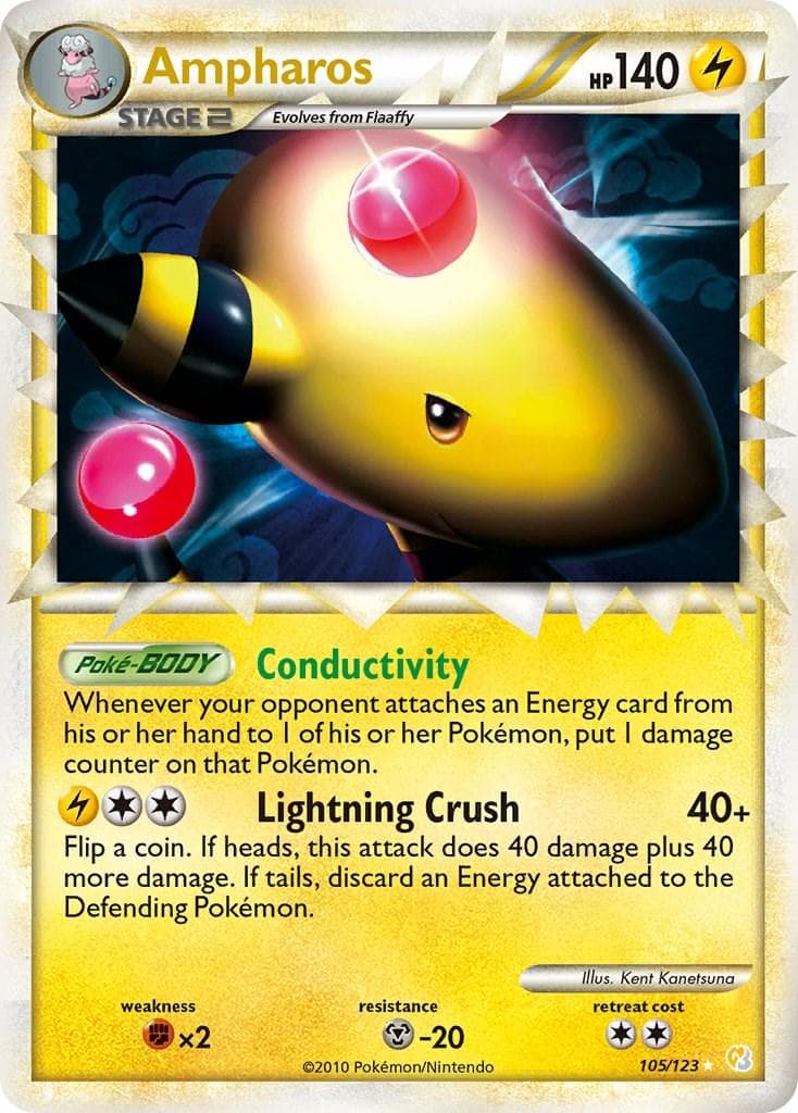 Ampharos #105 — Pokemon HeartGold & SoulSilver